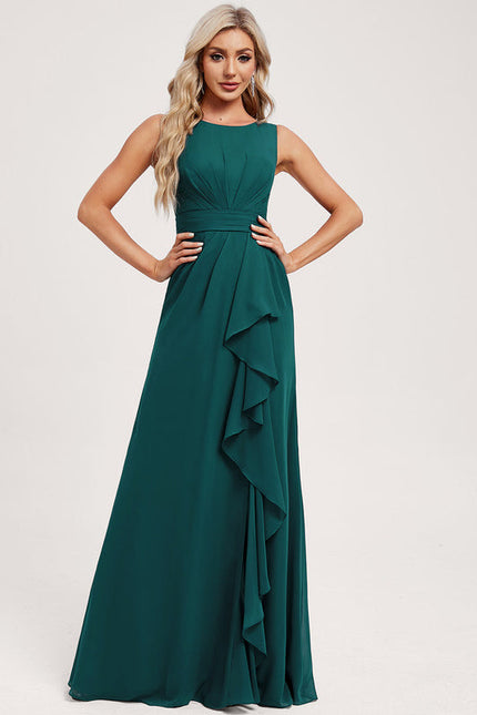 Robe Chic Mousseline Drapée