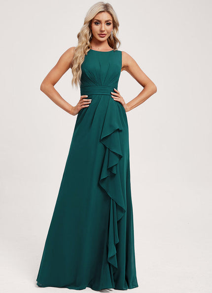 Robe Chic Mousseline Drapée