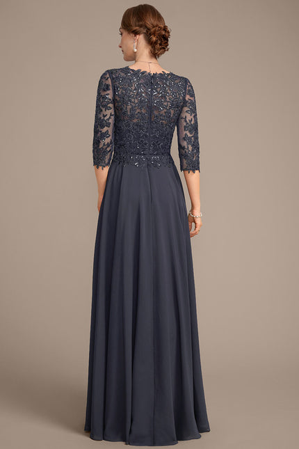 Robe Chic Longue Bleu Cobalt - gallery 6