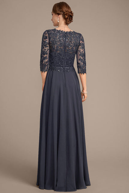 Robe Chic Longue Bleu Cobalt - gallery 6