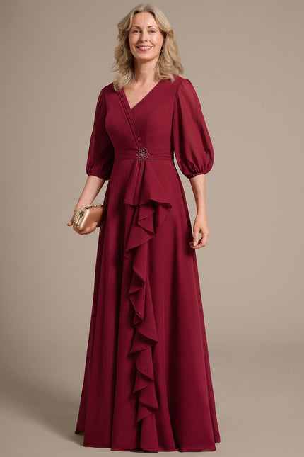 Robe Chic Mère Chic Bordeaux