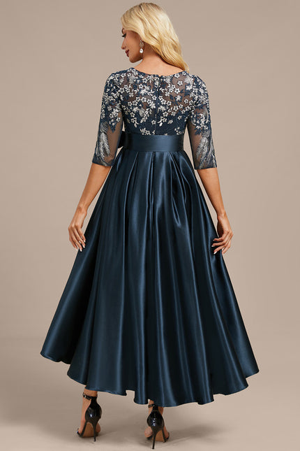 Robe Chic Élégante Satinée - gallery 5