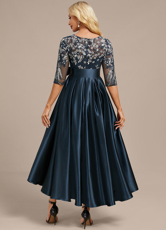 Robe Chic Élégante Satinée - gallery 5
