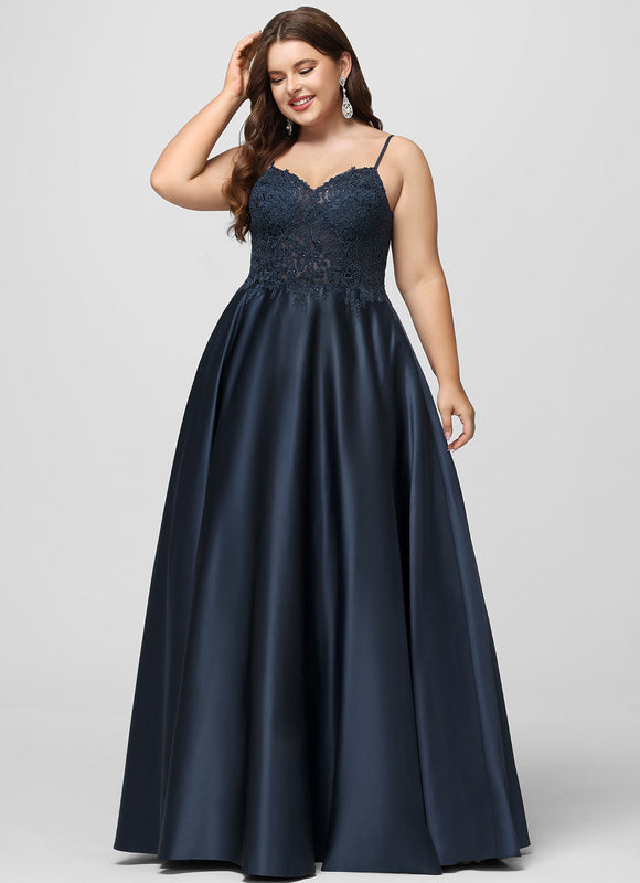 Robe Chic Bleu Marine Satinée - gallery 9