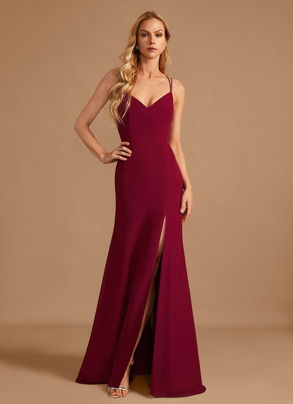 Robe Chic Rouge Élégant Longueur - gallery 5