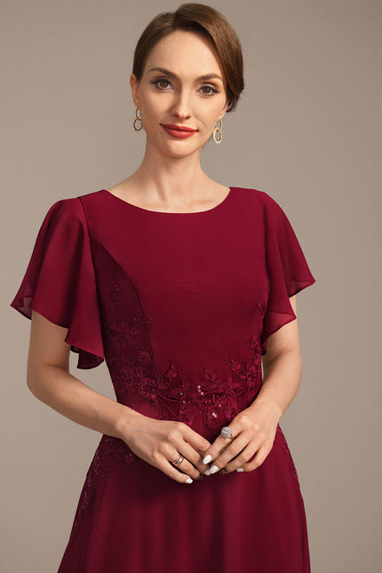 Robe Chic Rouge Élégant - gallery 1