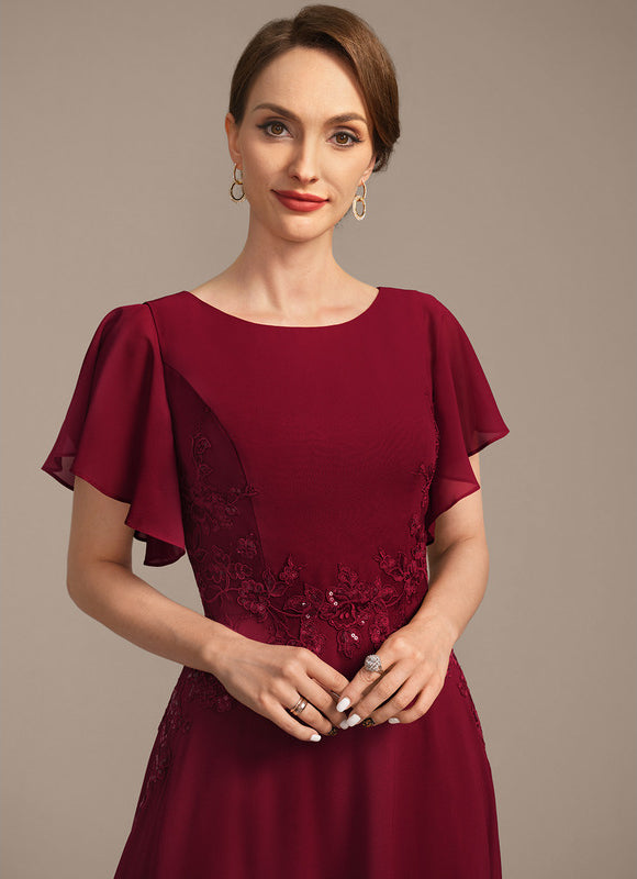 Robe Chic Rouge Élégant - gallery 1