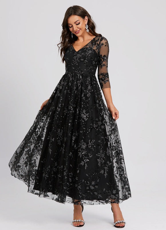Robe Chic Chic Pailleté Vaporeuse - gallery 1