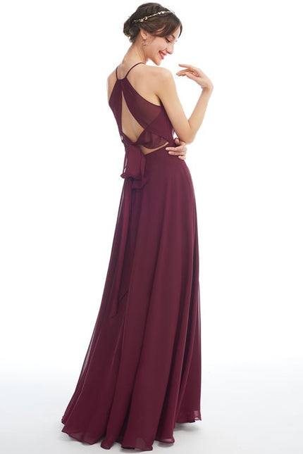 Robe Chic Bleu Drapé - gallery 2