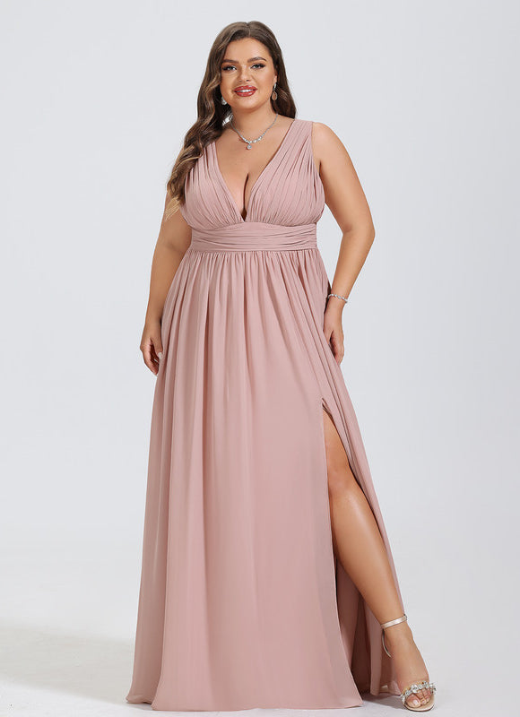 Robe Chic Longue Verte Fluide - gallery 5