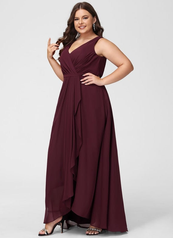 Robe Chic Mousseline Asymétrique - gallery 6
