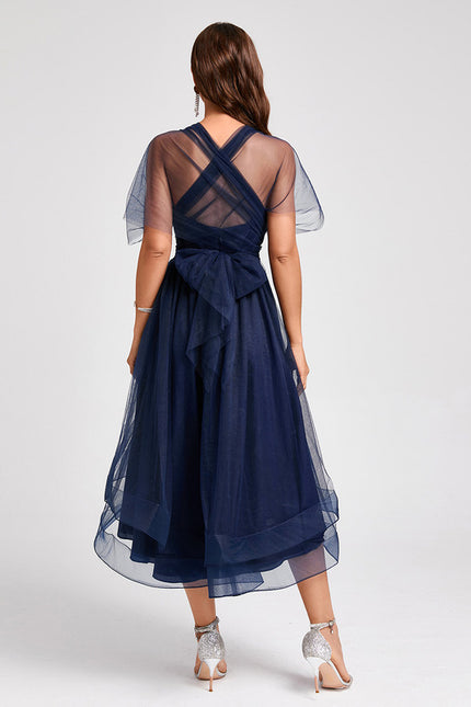 Robe Chic Drapée Moderne - gallery 4
