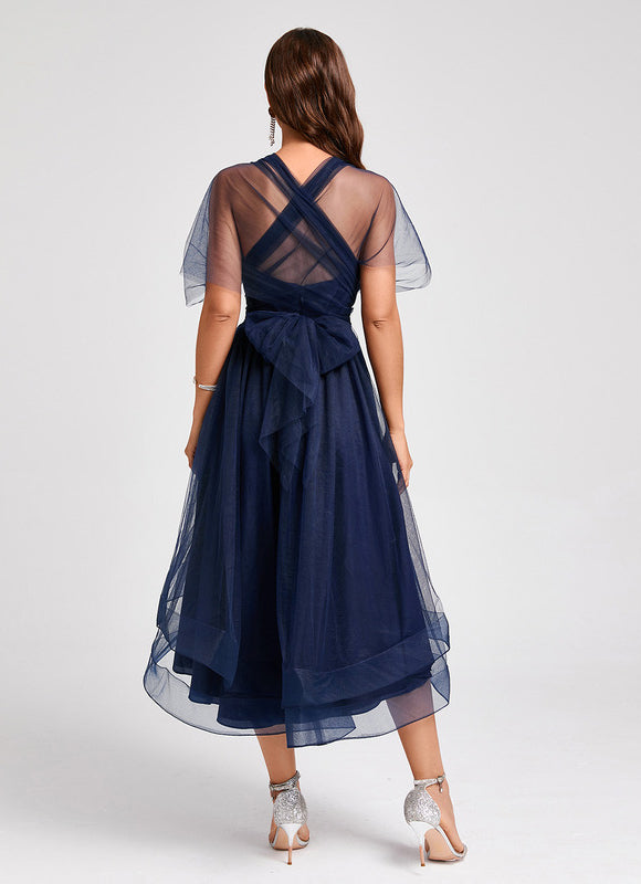 Robe Chic Drapée Moderne - gallery 4