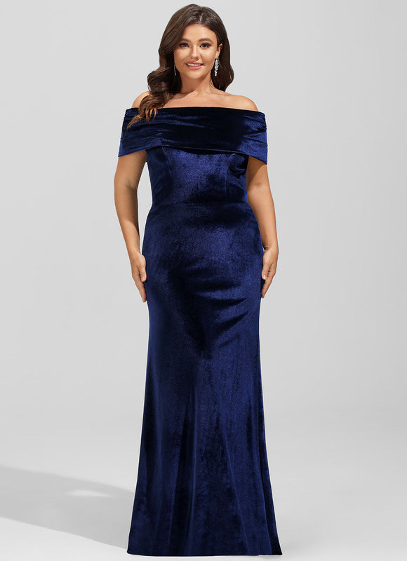 Robe Chic Velours Marine - gallery 6