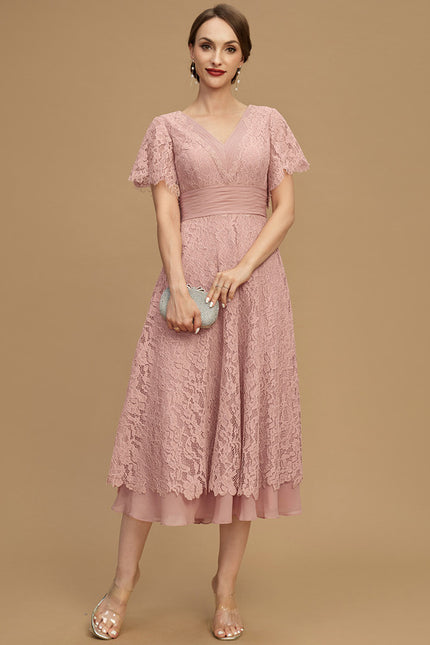 Robe Chic Dentelle Molletonnée