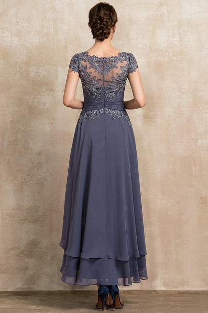 Robe Chic Grise Élégante - gallery 4