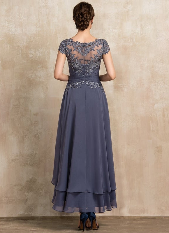 Robe Chic Grise Élégante - gallery 4