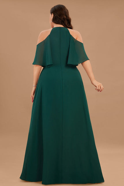 Robe Chic Vert Émeraude Longue - gallery 9
