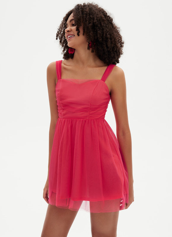 Robe Chic Tulle Fuchsia - gallery 9