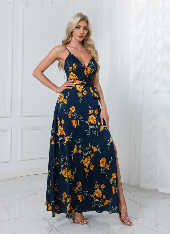 Robe Chic Longue Florale Rose - gallery 7