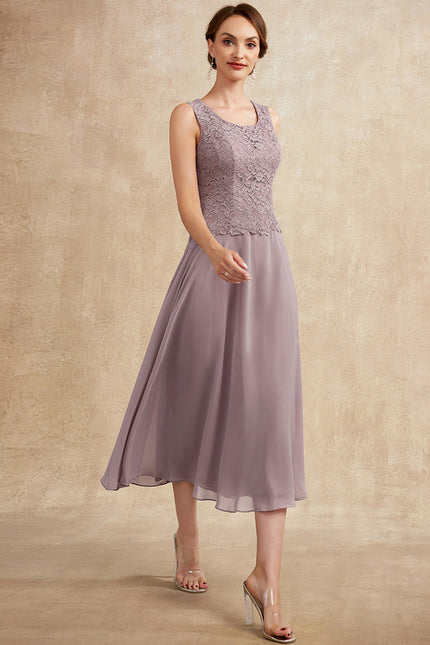 Robe Chic Flottante Mauve - gallery 6