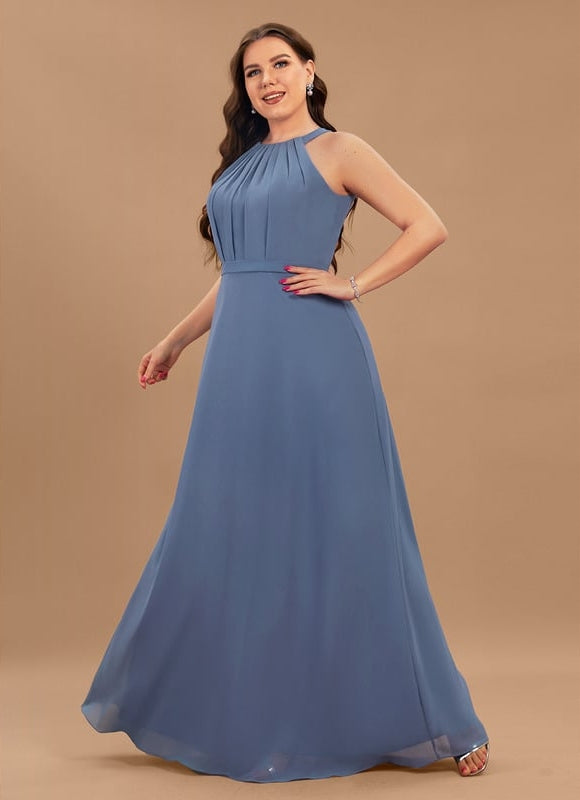 Robe Chic Mousseline Drapée - gallery 4