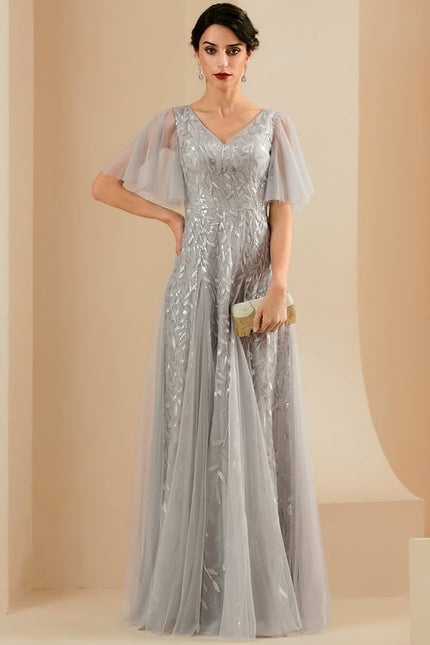Robe Chic Argentée Légère - gallery 1