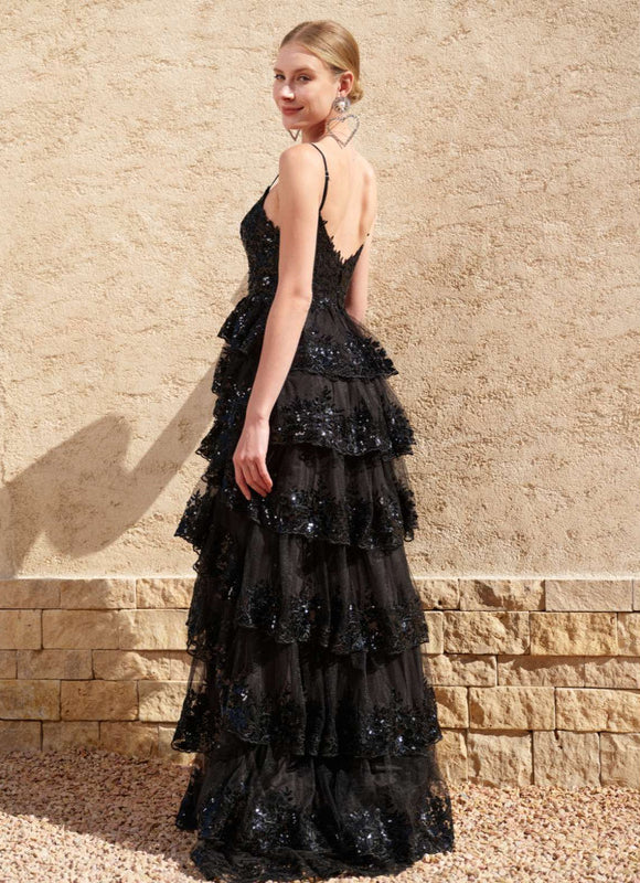 Robe Chic Étoilée Noir - gallery 6
