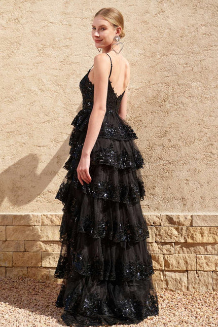 Robe Chic Étoilée Noir - gallery 6