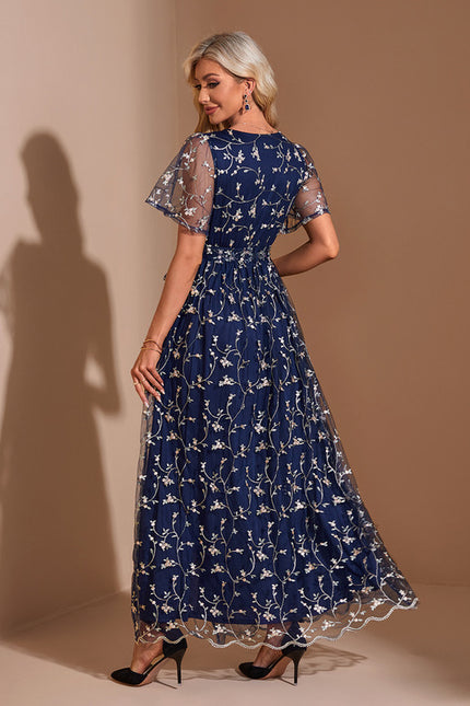 Robe Chic Maxi Marine Fleurie - gallery 2