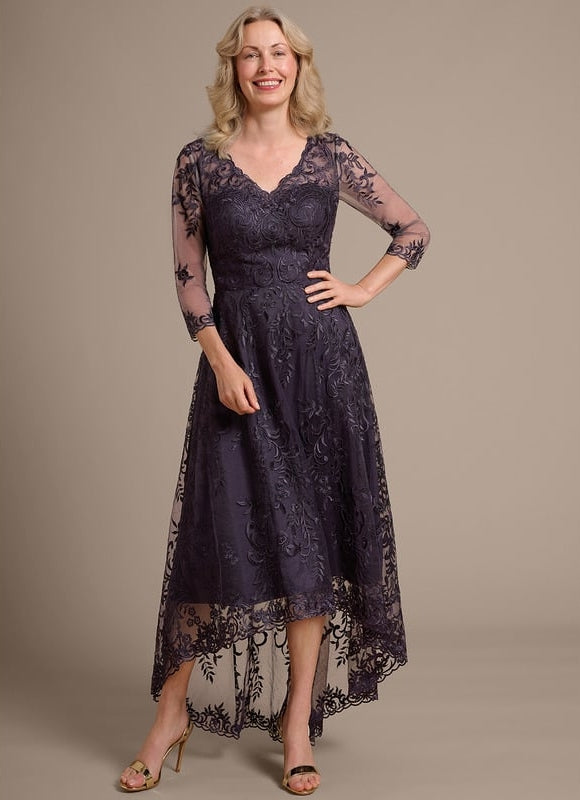 Robe Chic Dentelle Violette