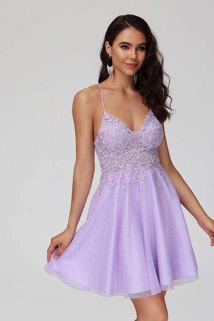 Robe Chic Lilas Aérée