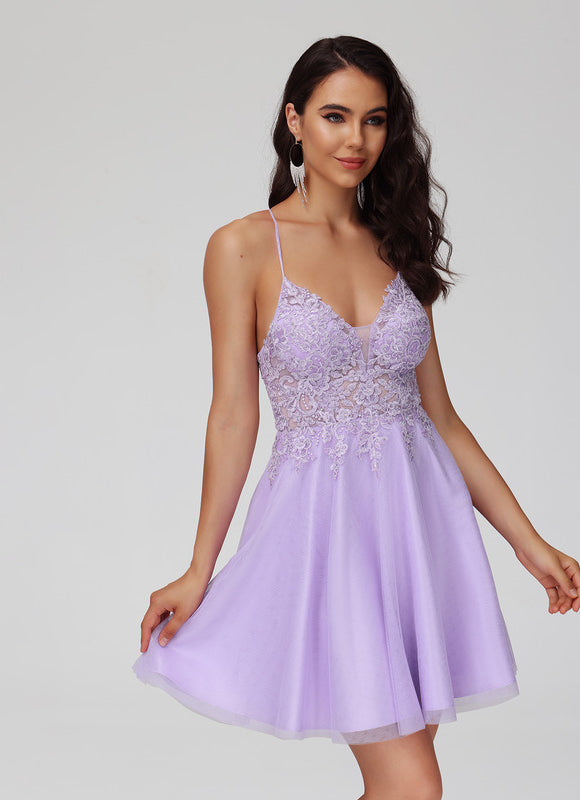 Robe Chic Lilas Aérée