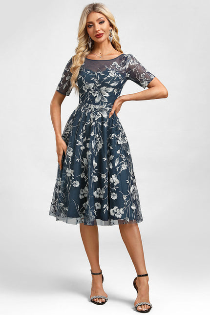 Robe Chic Florale Transparente - gallery 2