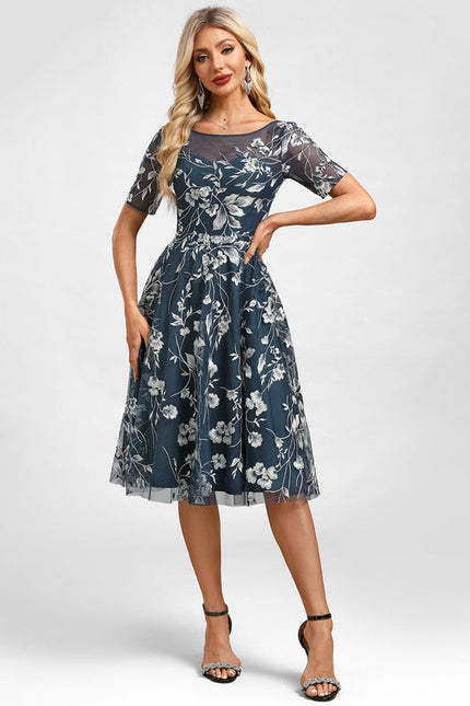 Robe Chic Florale Transparente - gallery 2