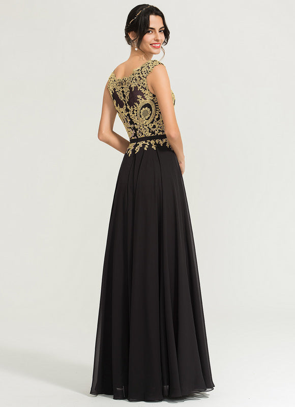 Robe Chic Longue Marine Élégante - gallery 4