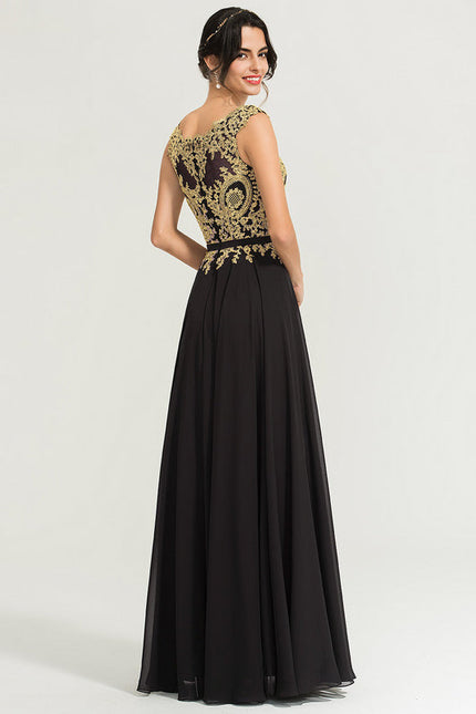 Robe Chic Longue Marine Élégante - gallery 4