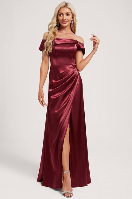 Robe Chic Satin Rouille