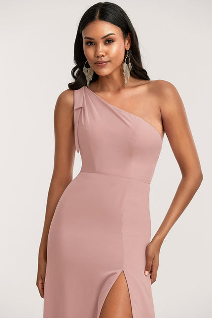 Robe Chic Asymétrique Rose - gallery 3