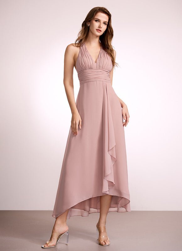Robe Chic Mousseline Asymétrique - gallery 3