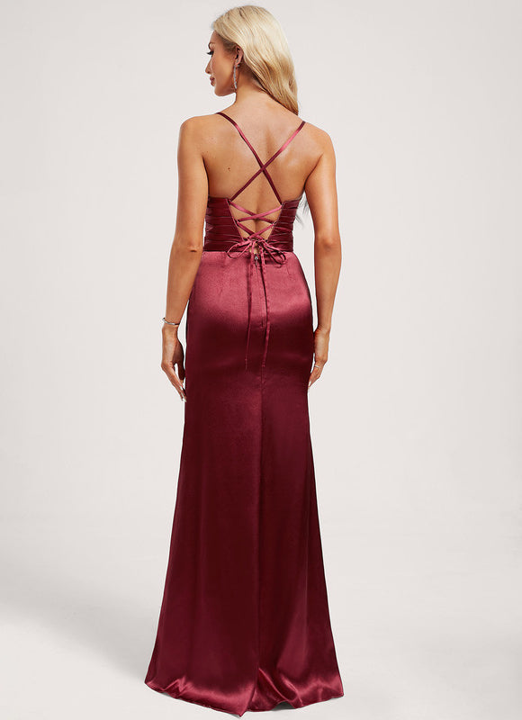 Robe Chic Satinée Longue - gallery 4