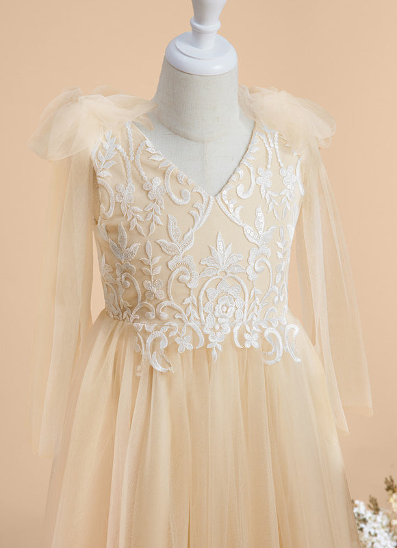 Robe Chic Tulle Beige - gallery 6