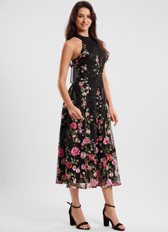 Robe Chic Cocktail Florale - gallery 2