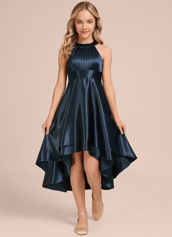Robe Chic Émeraude Satinée - gallery 2