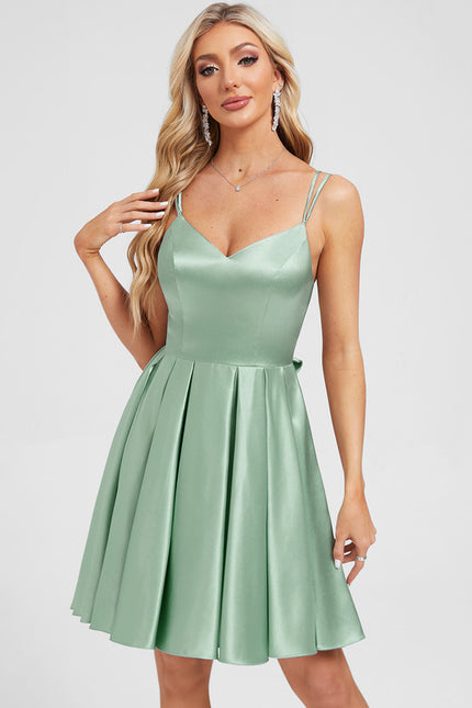 Robe Chic Courte Vert Pastel - gallery 3