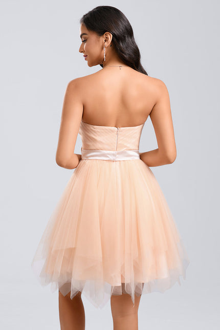 Robe Chic Tulle Pêche - gallery 5