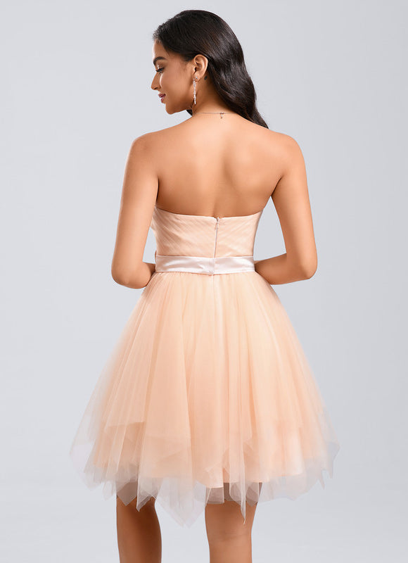 Robe Chic Tulle Pêche - gallery 5