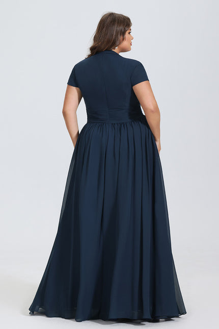 Robe Chic Longue Verte Fluide - gallery 5