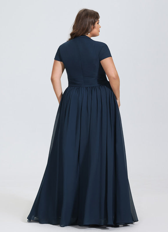 Robe Chic Longue Verte Fluide - gallery 5