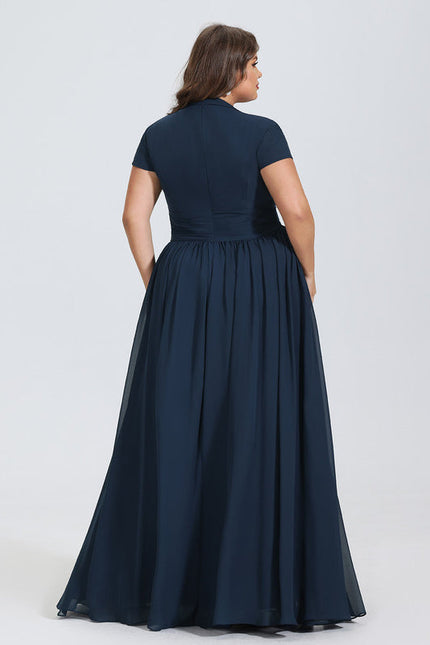 Robe Chic Longue Verte Fluide - gallery 5